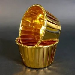 Форма Маффин золотой металлик